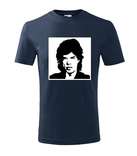 Tmavě modré dětské tričko  Mick Jagger