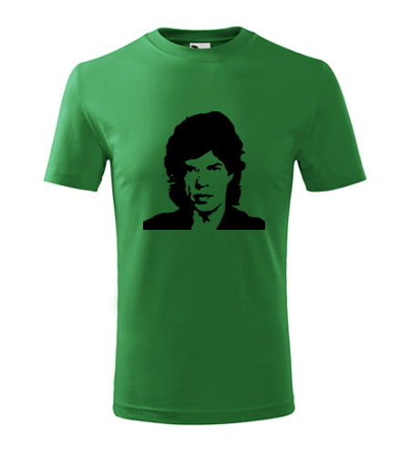 Zelené dětské tričko  Mick Jagger