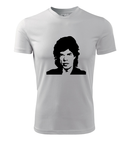 Bílé tričko Mick Jagger