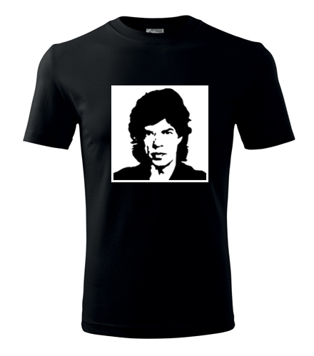 Černé tričko Mick Jagger