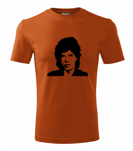 Oranžové tričko Mick Jagger