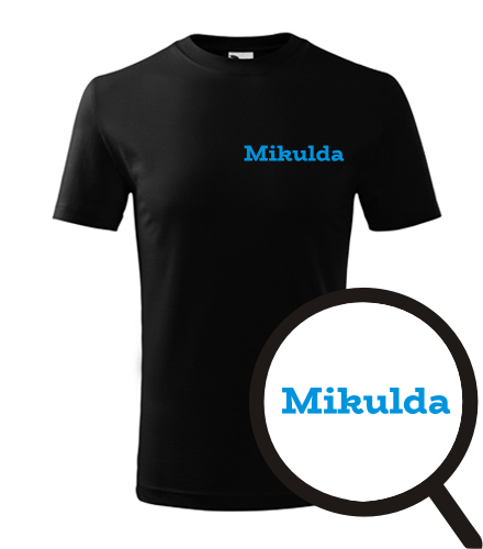 Černé dětské tričko Mikulda