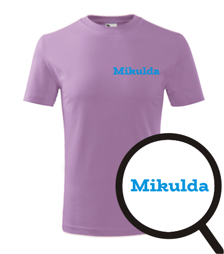 Fialové dětské tričko Mikulda