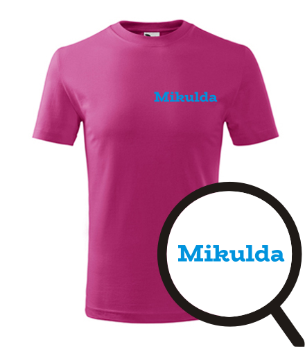 Purpurové dětské tričko Mikulda