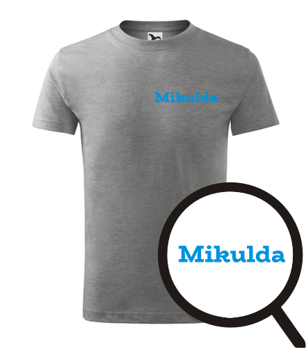 Šedé dětské tričko Mikulda