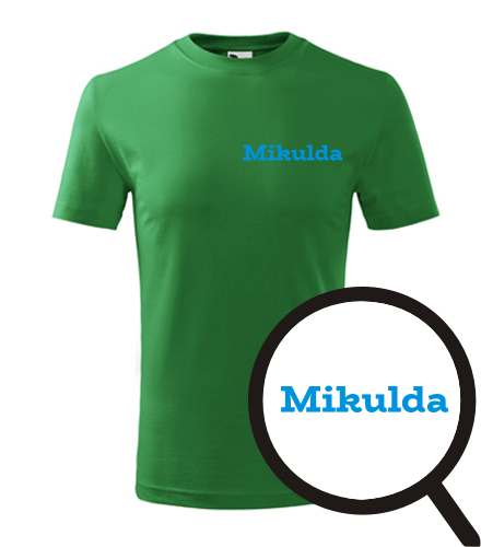 Zelené dětské tričko Mikulda