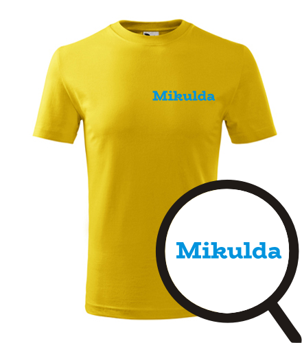 Žluté dětské tričko Mikulda