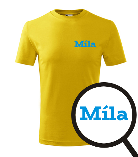 Žluté dětské tričko Míla