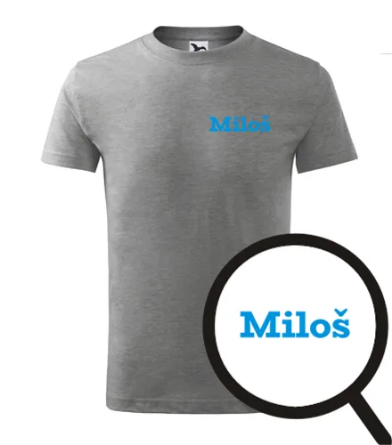 Šedé dětské tričko Miloš