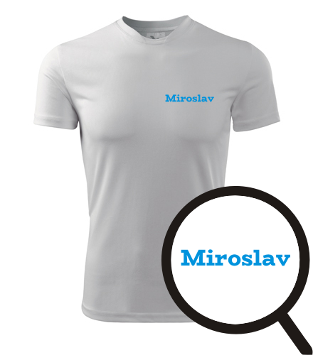 Bílé tričko Miroslav