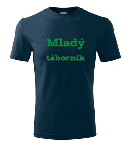 Tmavě modré tričko Mladý táborník