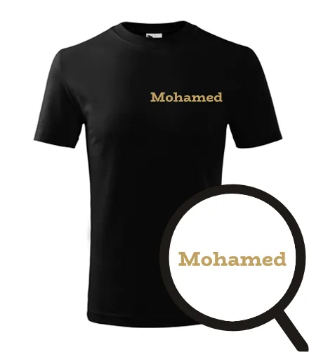 Černé dětské tričko Mohamed