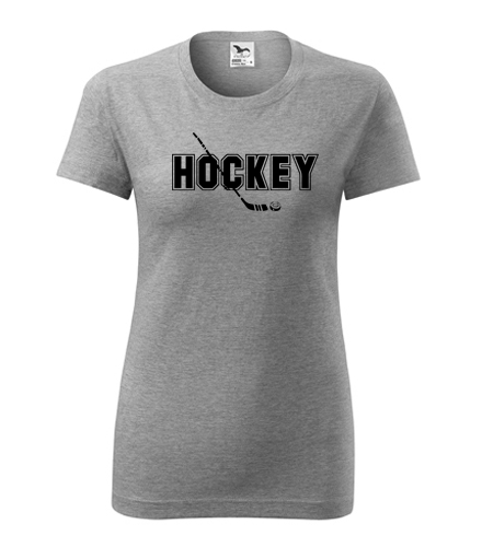 trička s potiskem Dámské tričko s nápisem Hockey