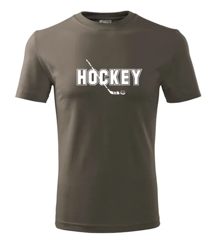 Army tričko s nápisem Hockey