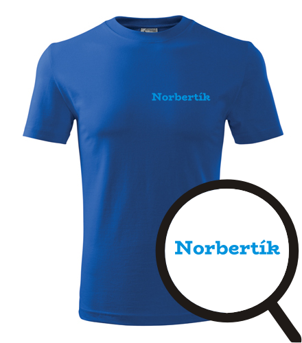 Modré tričko Norbertík