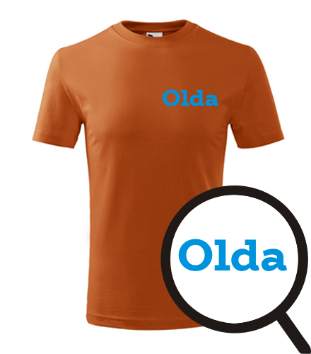 Oranžové dětské tričko Olda