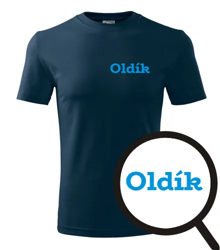 Tmavě modré tričko Oldík