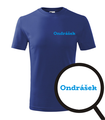 Modré dětské tričko Ondrášek