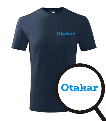 Tmavě modré dětské tričko Otakar