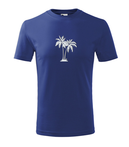 Modré dětské tričko s palmou