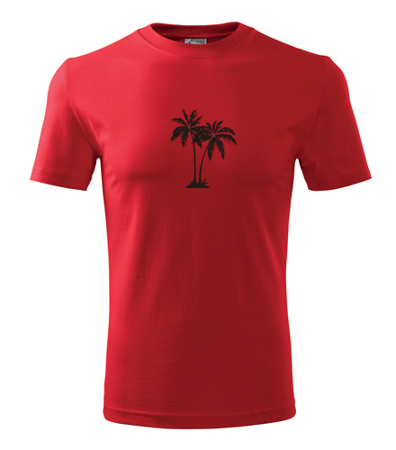 Červené tričko s palmou