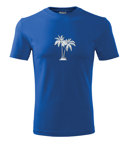 Modré tričko s palmou