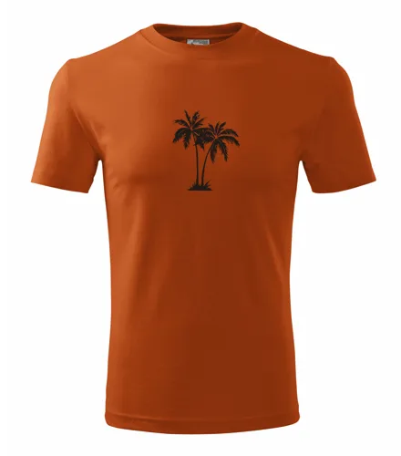 Oranžové tričko s palmou