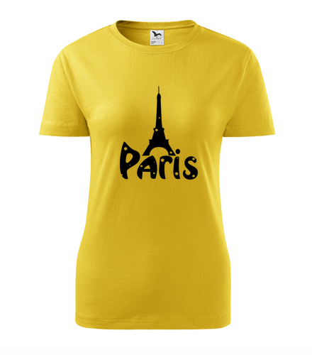 Žluté dámské tričko Paříž