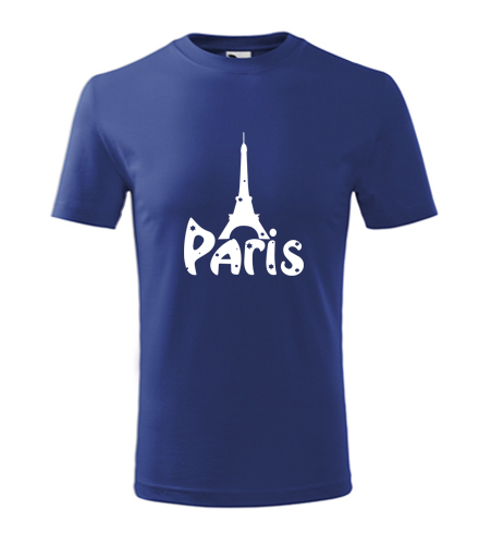 Modré dětské tričko Paříž