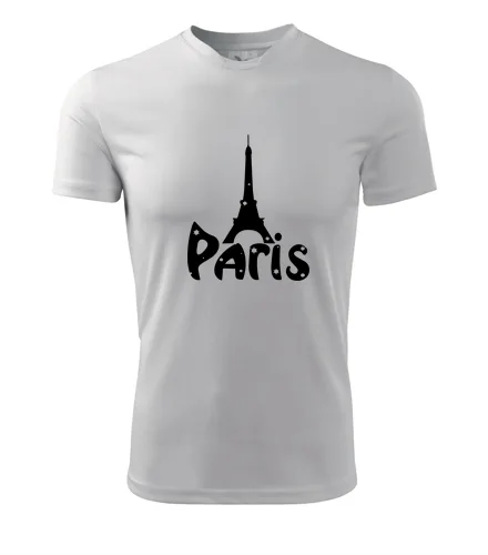 Bílé tričko Paříž