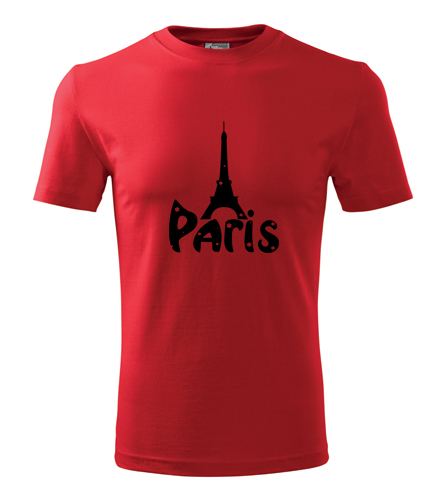 Červené tričko Paříž