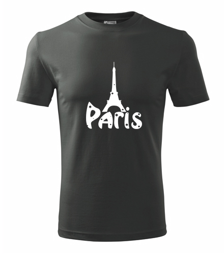 Grafitové tričko Paříž