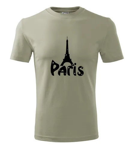 Khaki tričko Paříž