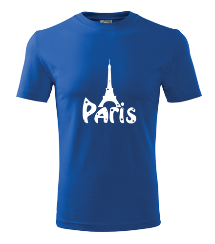Modré tričko Paříž