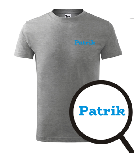 Šedé dětské tričko Patrik