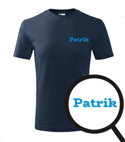 Tmavě modré dětské tričko Patrik
