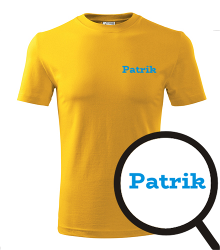 Žluté tričko Patrik