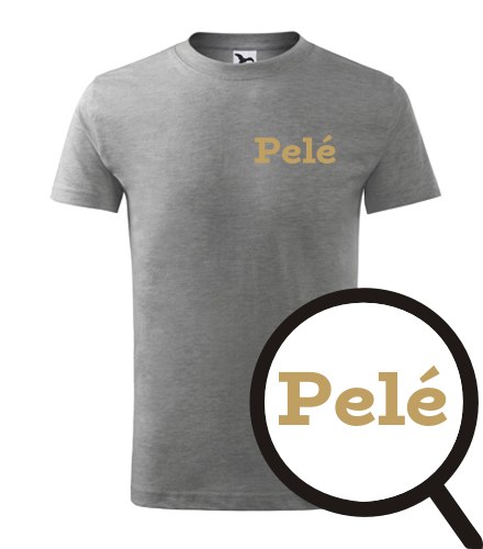 Šedé dětské tričko Pelé