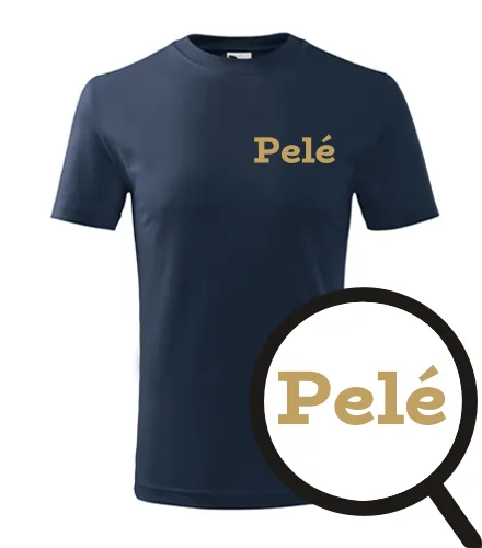 Tmavě modré dětské tričko Pelé