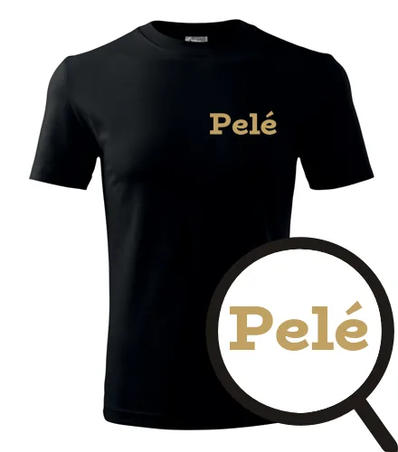 Černé tričko Pelé