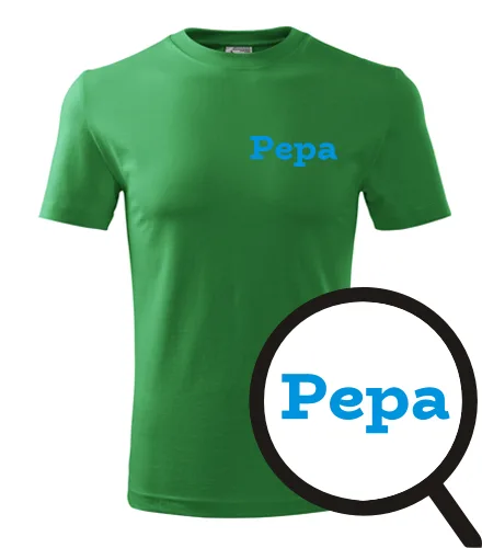 Zelené tričko Pepa