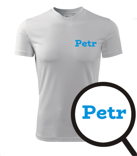 Bílé tričko Petr