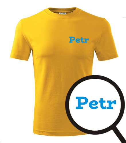 Žluté tričko Petr