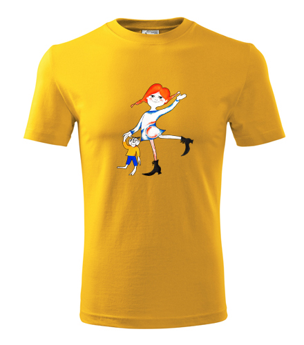 Žluté tričko Pipi Dlouhá Punčocha