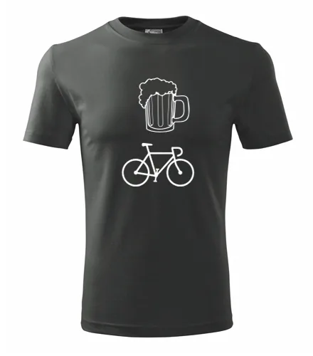Grafitové tričko pivo kolo