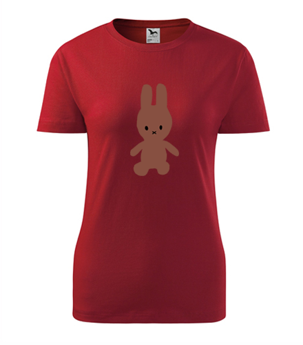 Červené dámské tričko s plyšákem 1