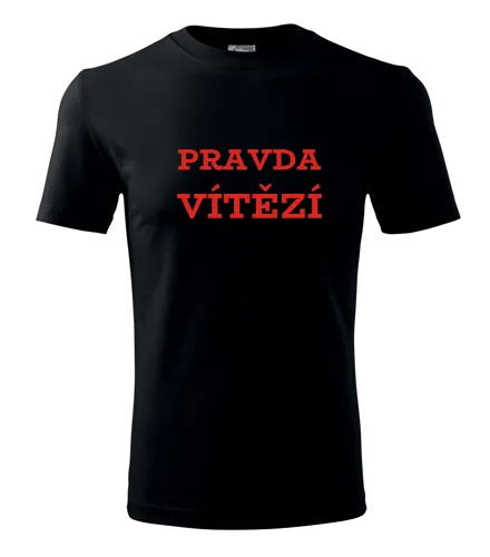 Černé tričko Pravda vítězí
