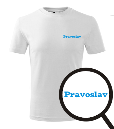 Bílé dětské tričko Pravoslav