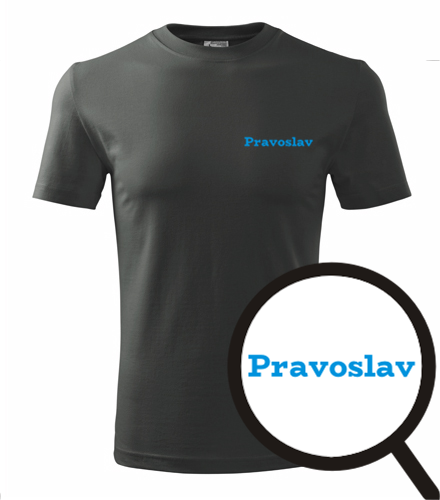 Grafitové tričko Pravoslav