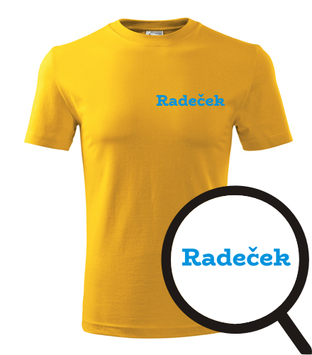Žluté tričko Radeček